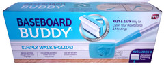 Baseboard Buddy Adjustable Baseboard Cleaner w/ 3 Reusable Pads – As Seen on TV