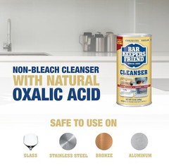 BRAND NEW Bar Keepers Friend Powdered All Purpose Cleanser, 12 oz – 2 Pack