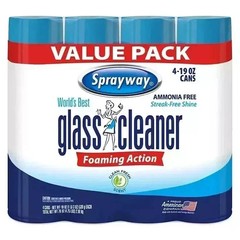 Sprayway Glass Cleaner 19 Ounce Pack of 4 Streak Free Shine – FREE SHIPPING
