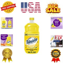 Multi-Purpose Cleaner, 2X Concentrated Formula, Refreshing Lemon Scent, 56 oz