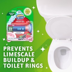 Scrubbing Bubbles Fresh Gel Toilet Stamps Berry Scent 6-Pack