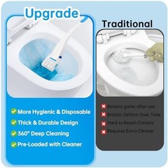 12 Pack Flushable Refills Compatible with Scrubbing Bubbles Toilet Bowl Brush…