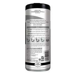 Stainless Steel Cleaning Wipes for Appliances Streak Free Shine 30 Count 2 Pack