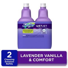 WetJet Liquid Floor Cleaner, Lavender Vanilla & Comfort, 1.25 Liter (2 Pack)