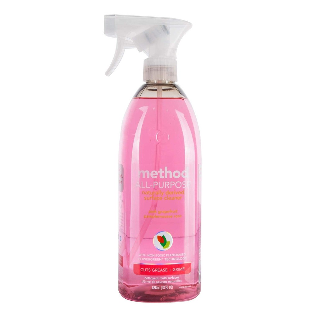 Method All-Purpose Cleaner Spray Pink Grapefruit Plant-Based 28oz Pack of 1