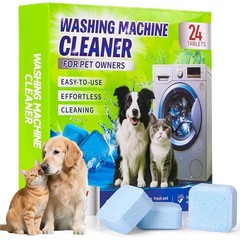 Pet Hair Washer Cleaner Tablets Odor Eliminator 24 Tablets 12 Month Supply New