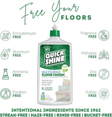 Quick Shine Multi Surface Floor Finish 27Oz, 2Pk | Cleaner & Polish to Use on H