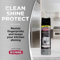 Weiman Stainless Steel Kitchen and Home Appliance Cleaner & Polish,17 Oz, 3 pack