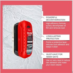 Homonth Automotive Oil Film Cleaning Remover Brush Glass Windshield Cleaner Tool
