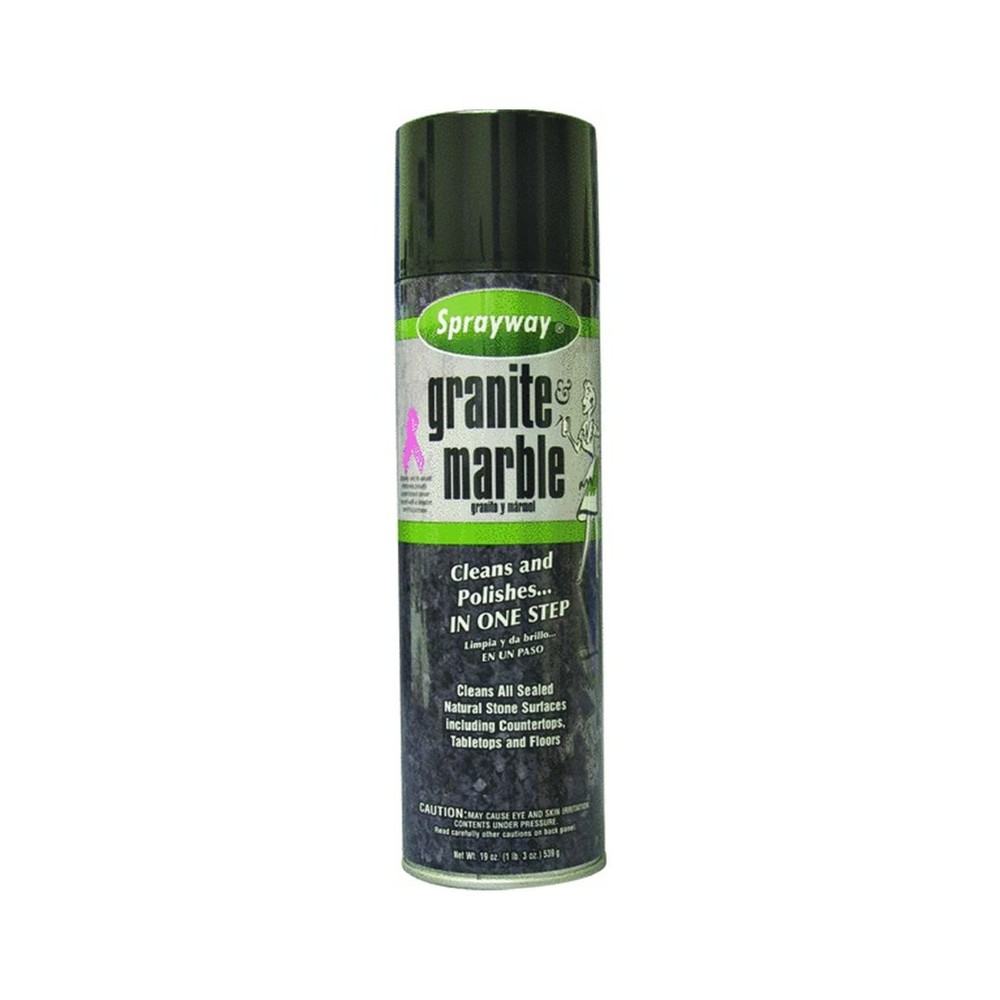 Sprayway Granite And Marble Cleaner 19 Ounce Non Abrasive Multi Surface Cleaner