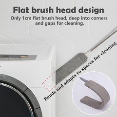 Retractable Gap Dust Cleaner, Under Refrigerator/Sofa Cleaning Tool, Microfib…