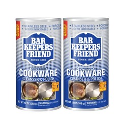 Cookware Cleanser & Polish (2 x 12 oz) Stainless Steel Cleaner & Degreaser fo…