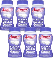 Ultra Concentrated Bleach Tablets [6 bottles] Original Scent Laundry Toilet