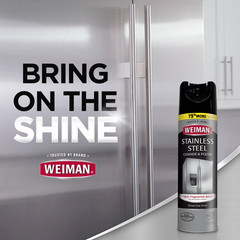 Weiman Stainless Steel Kitchen and Home Appliance Cleaner & Polish,17 Oz, 3 pack