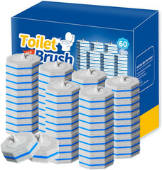 60PCS Toliet Wand Refills Compatible with Clorox Toliet Wand Disposable Toilet B