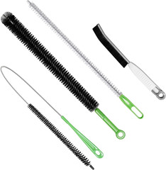 4Pcs Flexible Cleaning Brush Set for Dryer Vents, Fridge Coils, HVAC Systems …