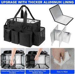 Cleaning Caddy,Cleaning Bag for Housekeepers,Cleaning Supplies Organizer with…