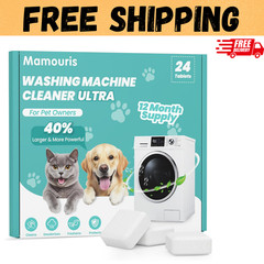 Uproot Clean Washing Machine Cleaner Tablets – 24 Pack for a 12 Month Supply. Fo