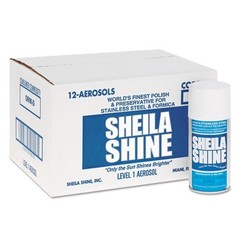Sheila Shine Stainless Steel Cleaner & Polish, 10 oz, 12/CT (Rest. in CA & WA)