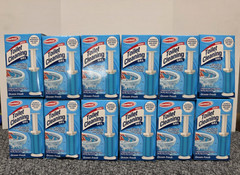 12 X Powerhouse Ocean Fresh 1 Dispenser & 12 Flower Gel Stamps for Toilets