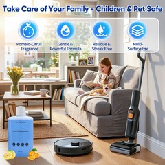 2 Pack Floor Cleaning Solution for Roborock Robot Vacuum and Mop & Wet Dry Va…