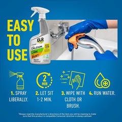 CLR Calcium Lime and Rust Remover EPA Safer Choice 22 oz Spray