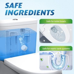 Ksend Toilet Bowl Cleaner Tablets 20PCS Automatic Bleach Tank Cleaner Deodorizer