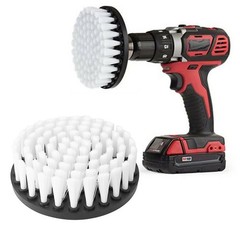 Practical Electric Drill Brush Tiles White 5 Inch Cleaner Cleaning Leather