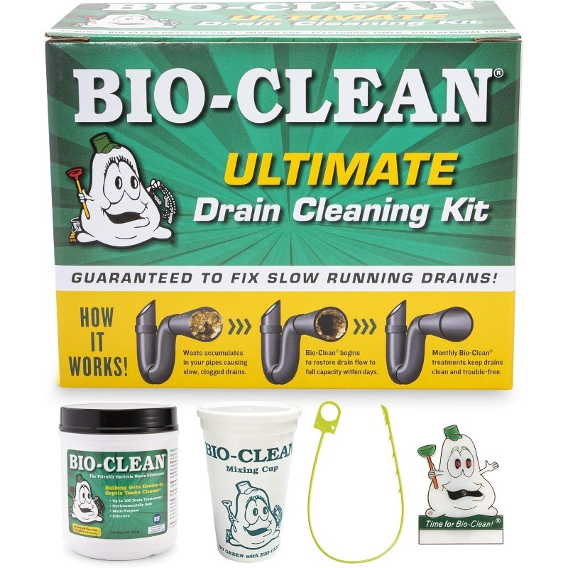 Ultimate Drain Cleaning Kit Cleans Drains- Septic Tanks-Grease Traps All Natural