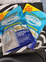 Splash 2 PACK Foaming Advanced Cleaner 350g 12.35oz Toilet Bowl Cleaning Powder