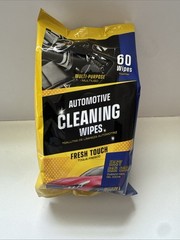 Automotive Multi-Purpose Cleaning Wipes Fresh Touch 60 Wipes Removes Dirt