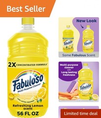 Multi-Purpose Cleaner, 2X Concentrated Formula, Refreshing Lemon Scent, 56 oz