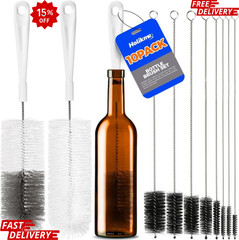 10 Pack Bottle Brush Cleaner Set, 15″ Long Handle Bottle Cleaner Brush, Flexible
