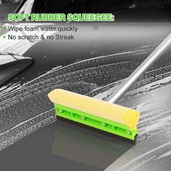 Stemni Car Wash Kit, 62” Car Wash Brush with Long Handle, Soft Bristle Scrat…