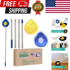 CHOMP Long Handle Wall Cleaner, 5 Minute CleanWalls Extendable Wall Washer, C…