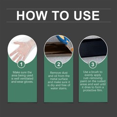 Rust Remover Converter Metal Surface Anti Rust Paint Quick Dry Protective Coatin
