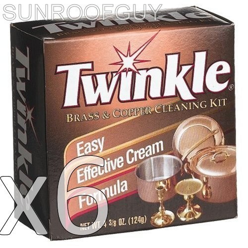 (6) TWINKLE Brass/Copper Cleaner/Polish Anti-Tarnish – NEW