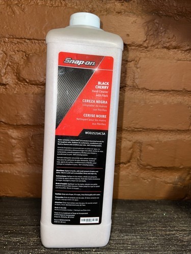 Snap On Black Cherry Heavy Duty Hand Cleaner Soap 84 Oz Bottle