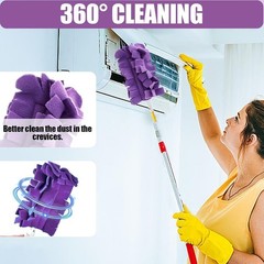 12 Pack Fleece Duster Refills 360° Reusable Duster Refills for Swiffer Washable