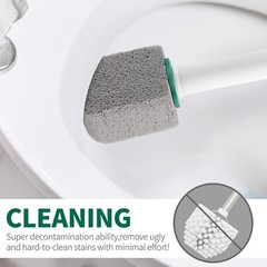 Pumice Stone Toilet Cleaner with Long Handle,Pumice Toilet Scrubber Toilet Bowl