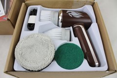 2 Handheld Cordless Rechargeable Spinning Power Scrubber Ruby Horsepower ZZ