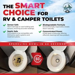 RV & Marine Toilet Cleaner 32oz – Septic Safe, Stain & Odor Remover, Bleach-Fr