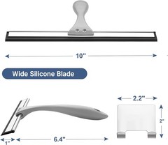 Squeegee for Shower Glass Door, All-Purpose Squeegee, 10 Inches