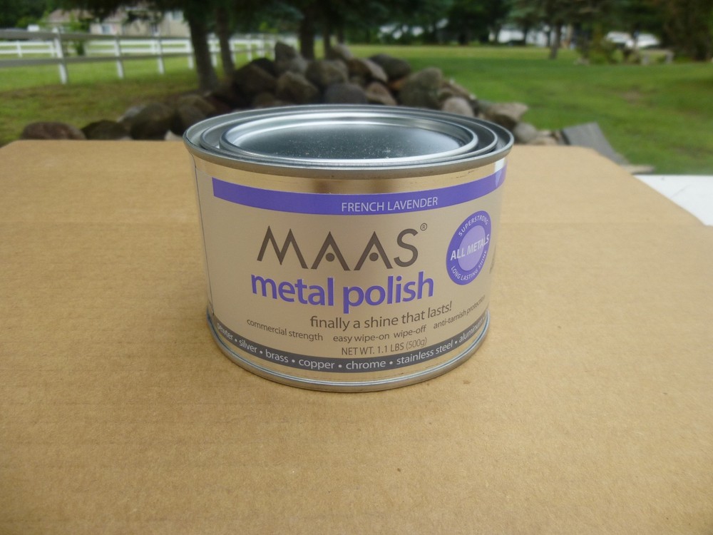 MAAS Metal Polish, Universal Metal Cleaner for All Metals, Clean 1.1Lb Can