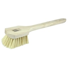 Utility Scrub Brush 20″ White Tampico Fill, Long Handle, Wood Block – General