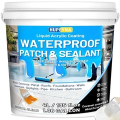4L Hupeyna Waterproof Sealant, Liquid Transparent Waterproof Coating Repairing