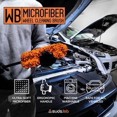 Suds Lab WB Premium Microfiber Cleaning Wheel Brush for All Vehicle Types – 1…
