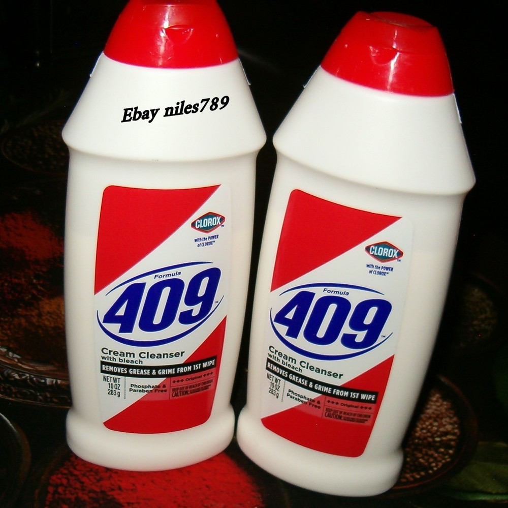 2X Formula 409 Cream Cleanser With Bleach 10oz Ea NEW Phosphate & Paraben Free