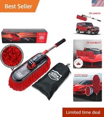 Car Duster Exterior Scratch Free,Soft Car Brush Kit for Truck,SUV,RV and Moto…
