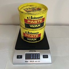 Discontinued SC Johnson Paste Wax Original Formula 2 Cans 1 lb 11.7 oz Remaining